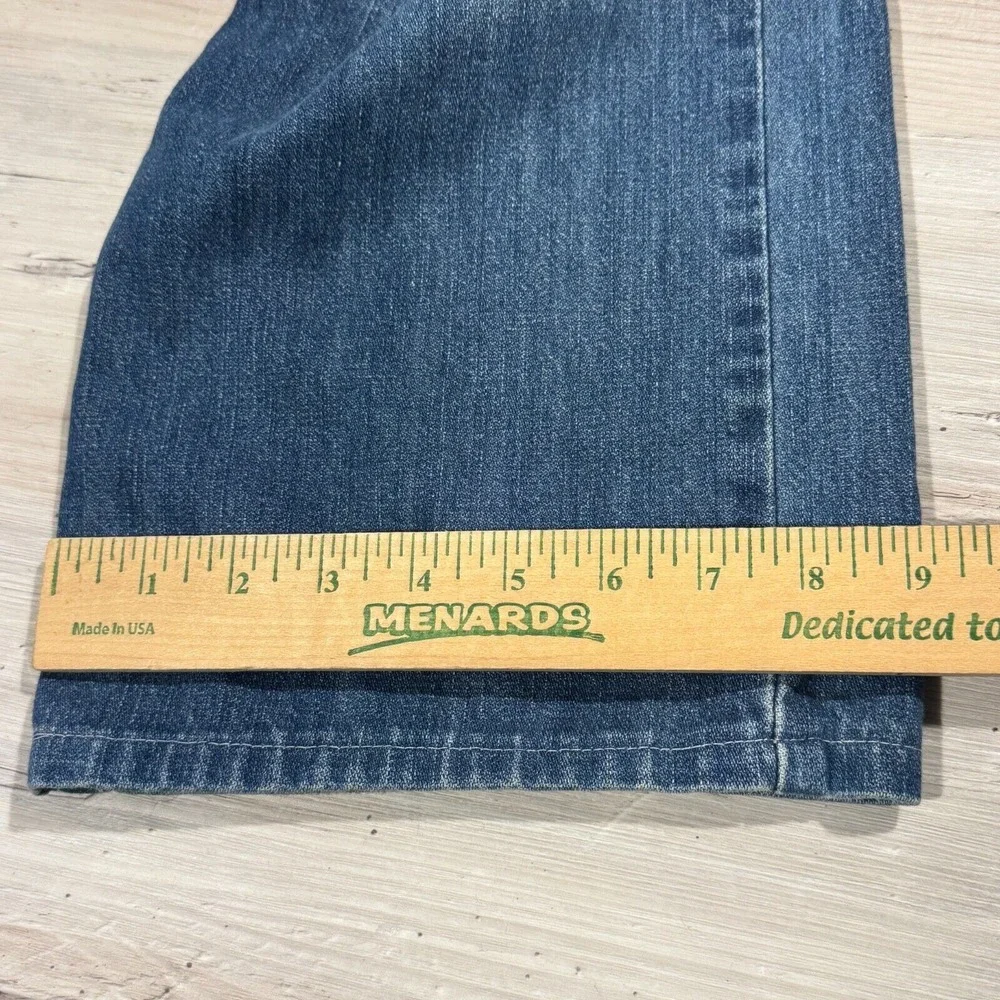 True Religion Thick Stitch Straight Flap Natural‎ Big T Jeans in Blue 36x27